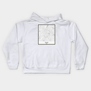 Map of Brussels - Belgium Kids Hoodie